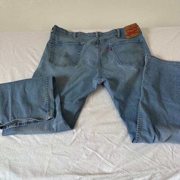 Levi's 505 Straight Denim Jeans Mens 40x32 Blue Med Wash 5 Pocket Regular Fit - Picture 2 of 9